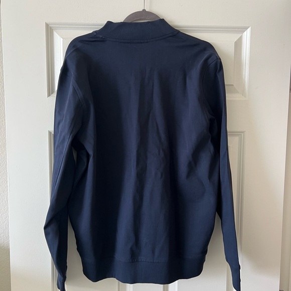 Banana Republic Men's Dark Blue Zip-Up Sweater - Picture 2 of 3